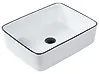 Countertop Basin XERT 490 x 380 mm Ceramic White