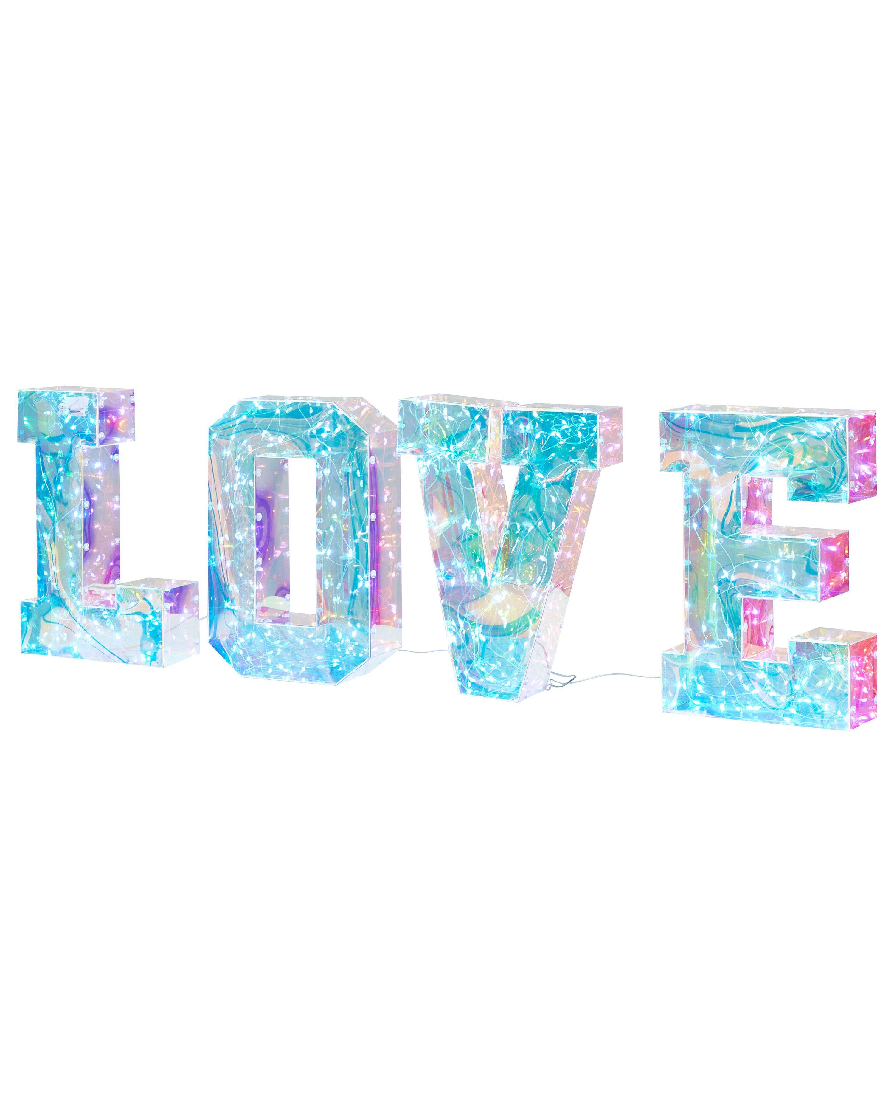 LED Decoration Text PROCYON Multicolour | Beliani.co.uk