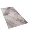 Teppich rosa 80 x 150 cm geometrisches Muster Kurzflor KALE_806505