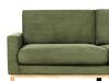 2-Sitzer Sofa Cord grün / hellbraun SIGGARD_920902