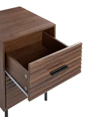 2 Drawer Bedside Table WALGETT Dark Brown_1076345