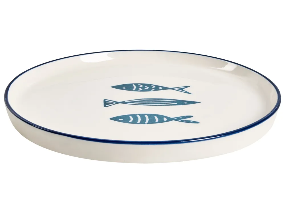 Set di 16 stoviglie TAMARIND Porcellana Bianco/Blu_1026555