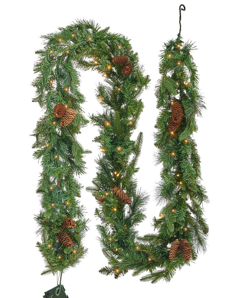 Christmas Garland LED KAMERUN 270 cm Green