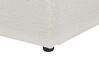 Buklé postel s úložným prostorem 180 x 200 cm krémově bílá LAVAUR_913378