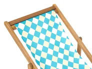 Zestaw 2 wymiennych tkanin do leżaków ogrodowych ANZIO/AVELLINO 113 x 44 cm Niebieski_1073592