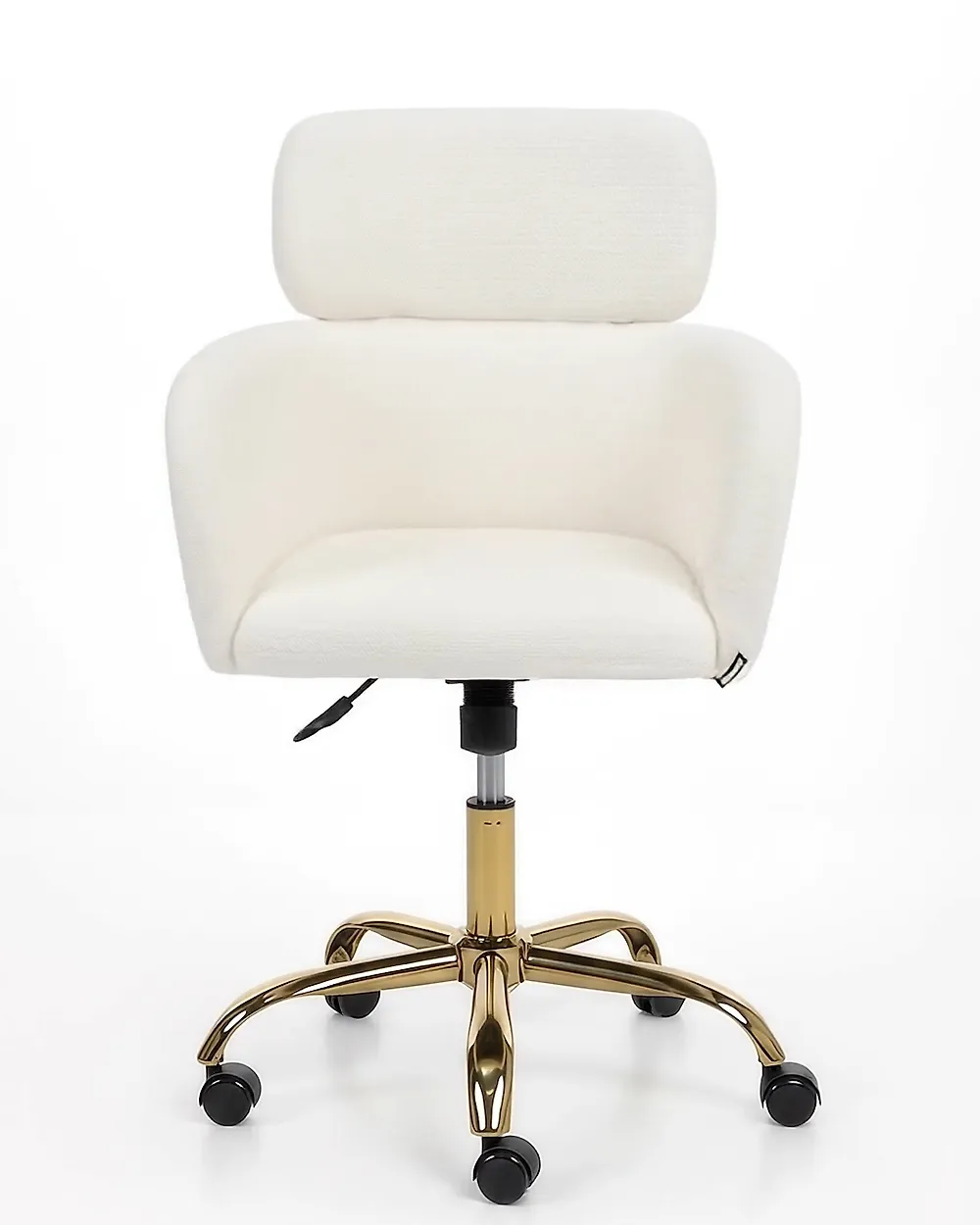 Desk Chair ALENA Boucle White_1150406