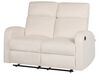 Velvet Electric Recliner Living Room Set White VERDAL_904885