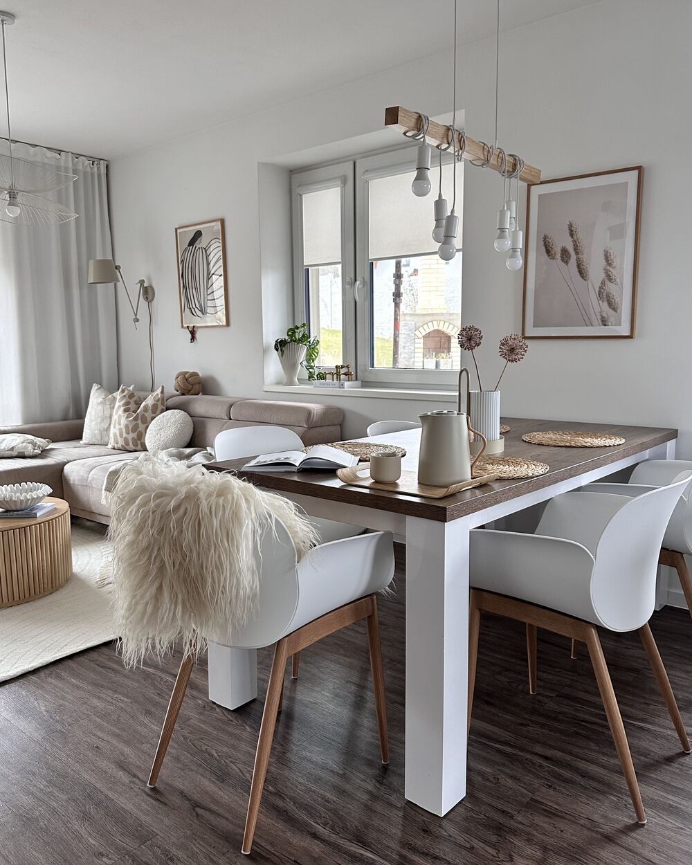 Sala Sedie Bianche Di Legno Set Di Sedie PALMARIA In Ecopelle