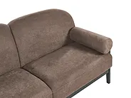 Sofa dla 3 osób PILARNE Brązowy_1159555