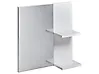 Wall Mirror with Shelf PELOTAS 45 cm 45 cm White