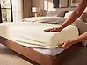 Fitted Sheet JANBU 180 x 200 cm Cotton Yellow