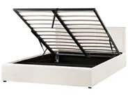 Ottoman Bed MONTLAUR Boucle White 160 x 200 cm (EU King Size)_958486