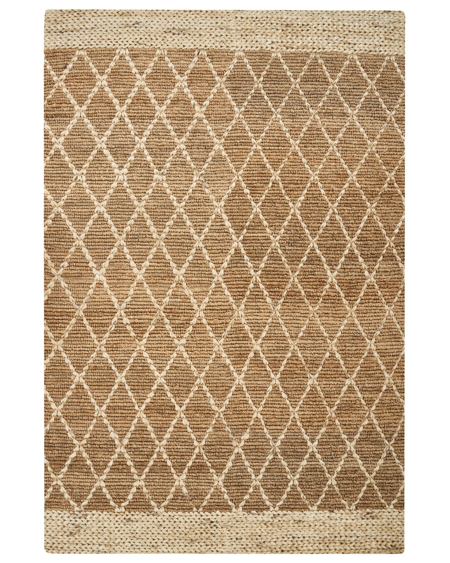 Jutový koberec 200 x 300 cm béžový ZORAVA_886282