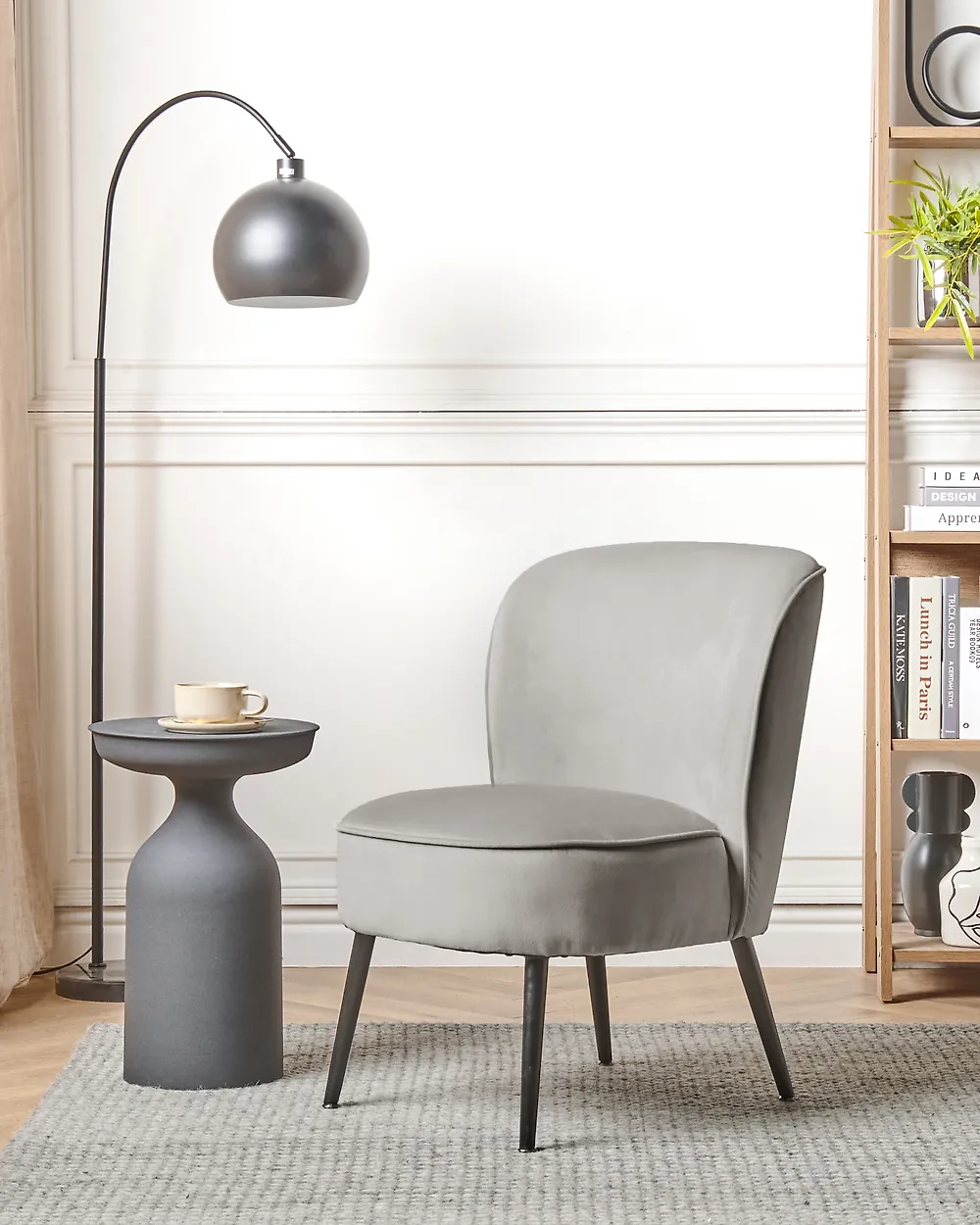 Armchair VOSS Velvet Light Grey_1187834