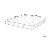 Materac kieszeniowy z żelem i pianką termoelastyczną COOL HYBRID 7 PRO H3/4 twardy 140 x 200 cm_948003