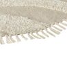 Okrúhly bavlnený koberec ⌀ 140 cm béžový ARTMAK_903883