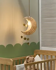 Pendant Lamp Moon ORCHON Rattan Natural_997732