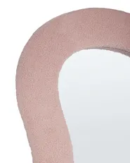 Lustro ścienne PLANCHEZ 70 cm 112 cm Boucle Różowy_914836