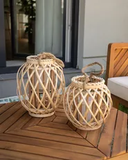 Lampion MAURITIUS 30 cm Wierzba Naturalny_1020454