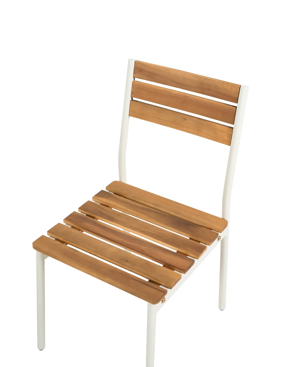Set of 2 Garden Chairs CORRICELLA Acacia Wood Brown_1124597
