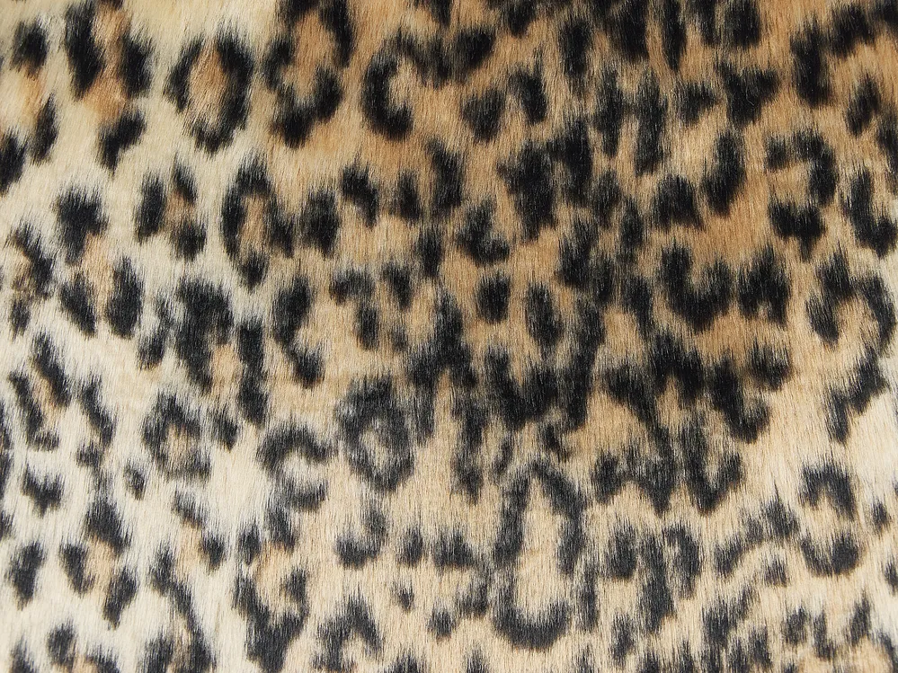 Zestaw 2 poduszek dekoracyjnych FOXTAIL 45 x 45 cm Sztuczne futro Brązowy Wzór zwierzęcy_822142