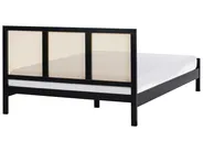 Bed Pine Wood SALERNAS 160 x 200 cm (EU King Size) Black_976984