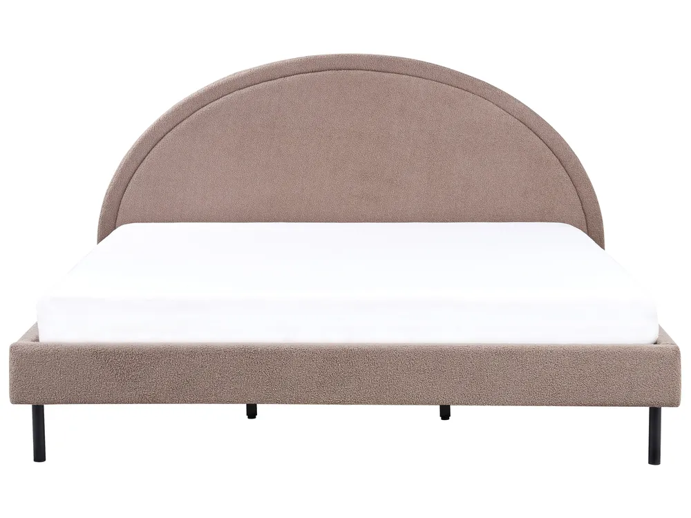 Bed Boucle MARGUT 180 x 200 cm (EU Super King) Taupe_971337