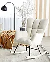 Rocking Chair OULU Boucle White