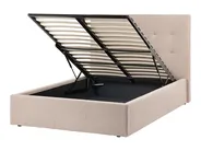Ottoman Bed LORIENT Boucle Beige 120 x 200 cm (EU Small Double)_1062983