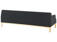 Sofa 3 Seater SOSJO Fabric Black_940868