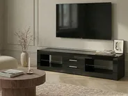 Szafka RTV LED ESQUIMALT Czarny_1030882