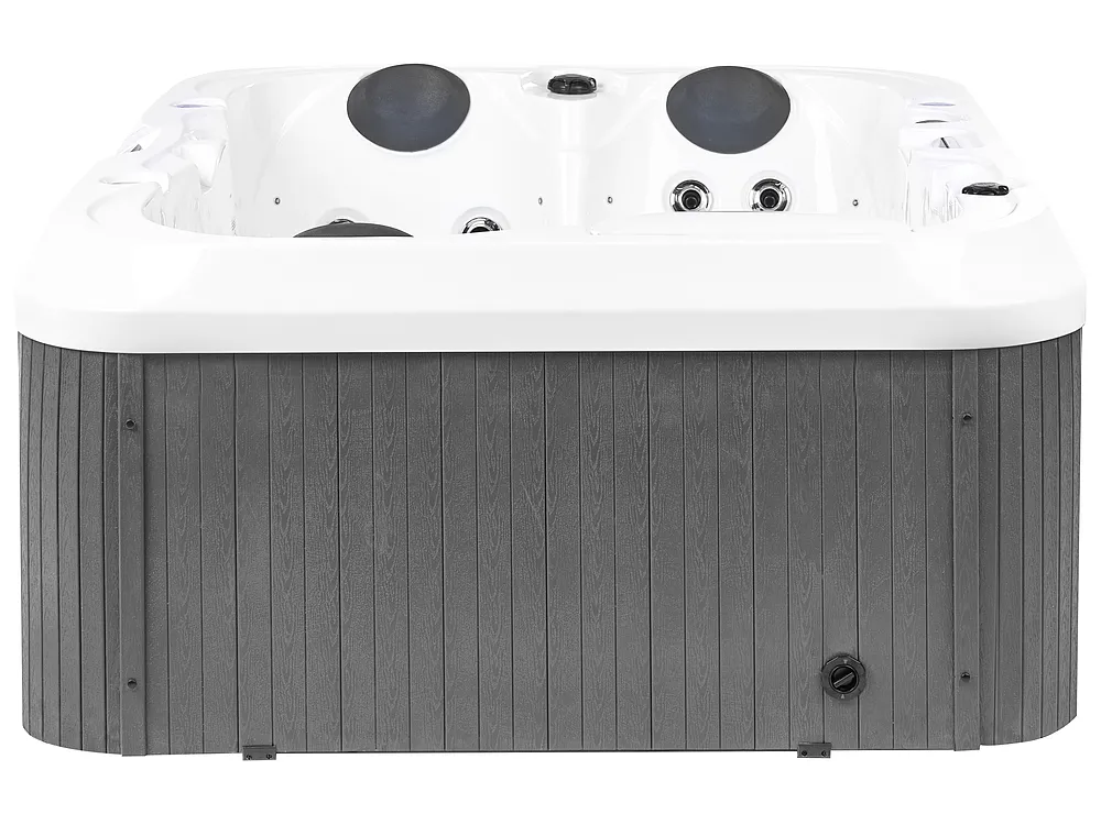 Outdoor Whirlwanne mit LED HORCONES Grau_1081910