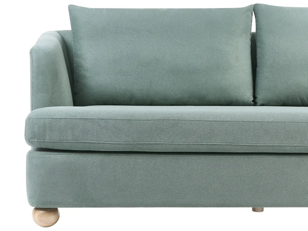 Living Room Set 6 Seater RATTVIK Fabric Light Green_1066631