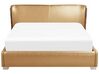 Łóżko skórzane 160 x 200 cm złote PARIS_37454