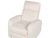 Set di divani 6 posti reclinabili elettricamente velluto bianco crema VERDAL_904896