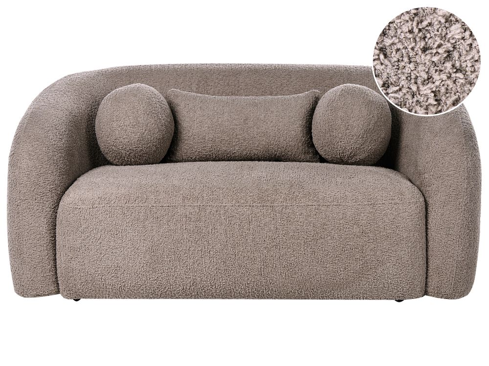 Sofa 2 Seater EGEDAAL Boucle Taupe