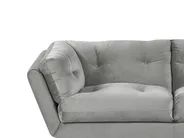 Divano 3 posti LENVIK Velluto Grigio_784805