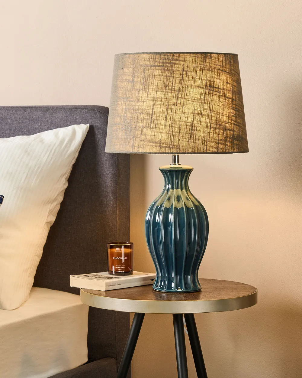 Table Lamp SAMINA Ceramic Green
