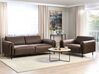 3-seters sofa stoff Mørkebrun ASKIM_918889