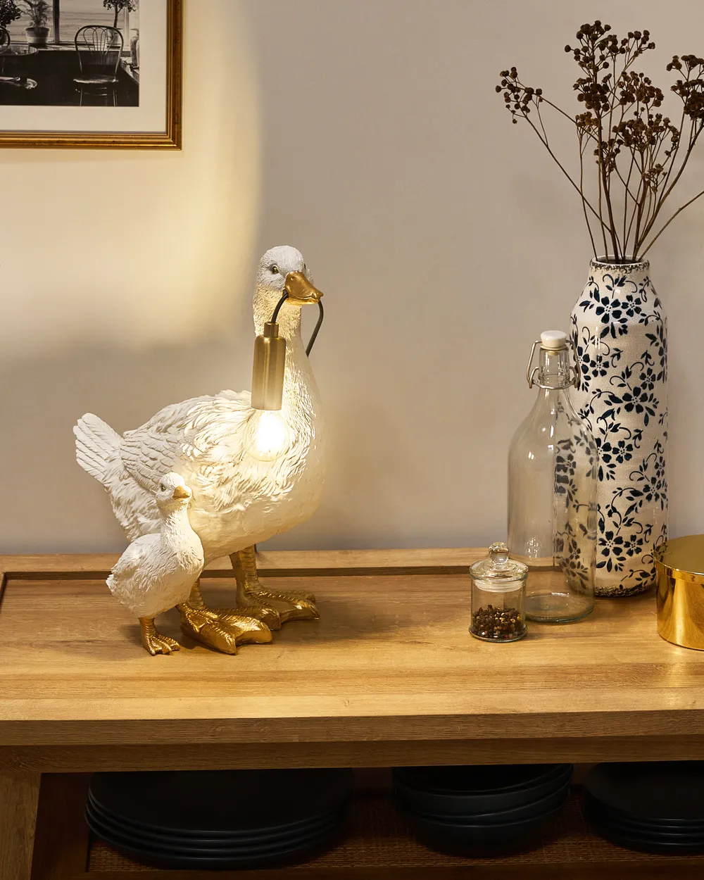 Table Lamp Duck DAFFY White