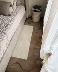 Rug SANGHAR Beige 160 x 230 cm Wool_1065277