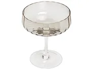Set of 4 Champagne Saucers QUARTZ 170 ml Grey_912881