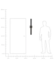 Outdoor LED Wall Light MELGAM Black_870391