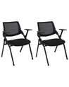Set of 2 Conference Chairs Black VALDEZ_902292