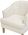 Fabric Armchair Beige ELVERUM_848539