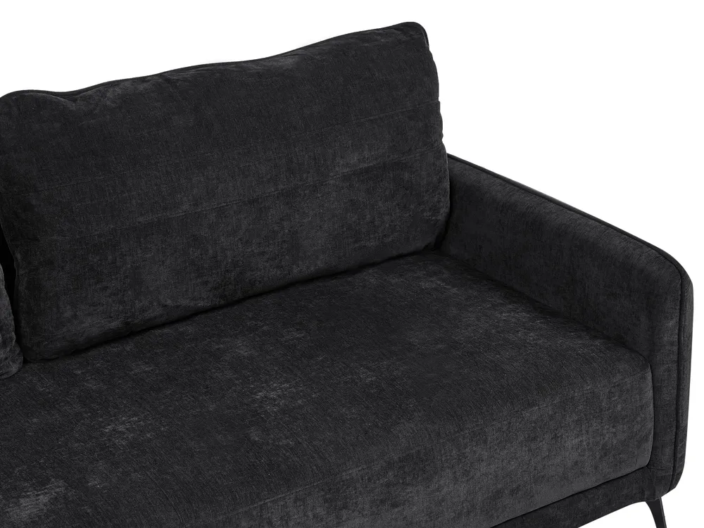 Sofa rozkładana dla 3 osób HEMING Szenil Czarny_1123925