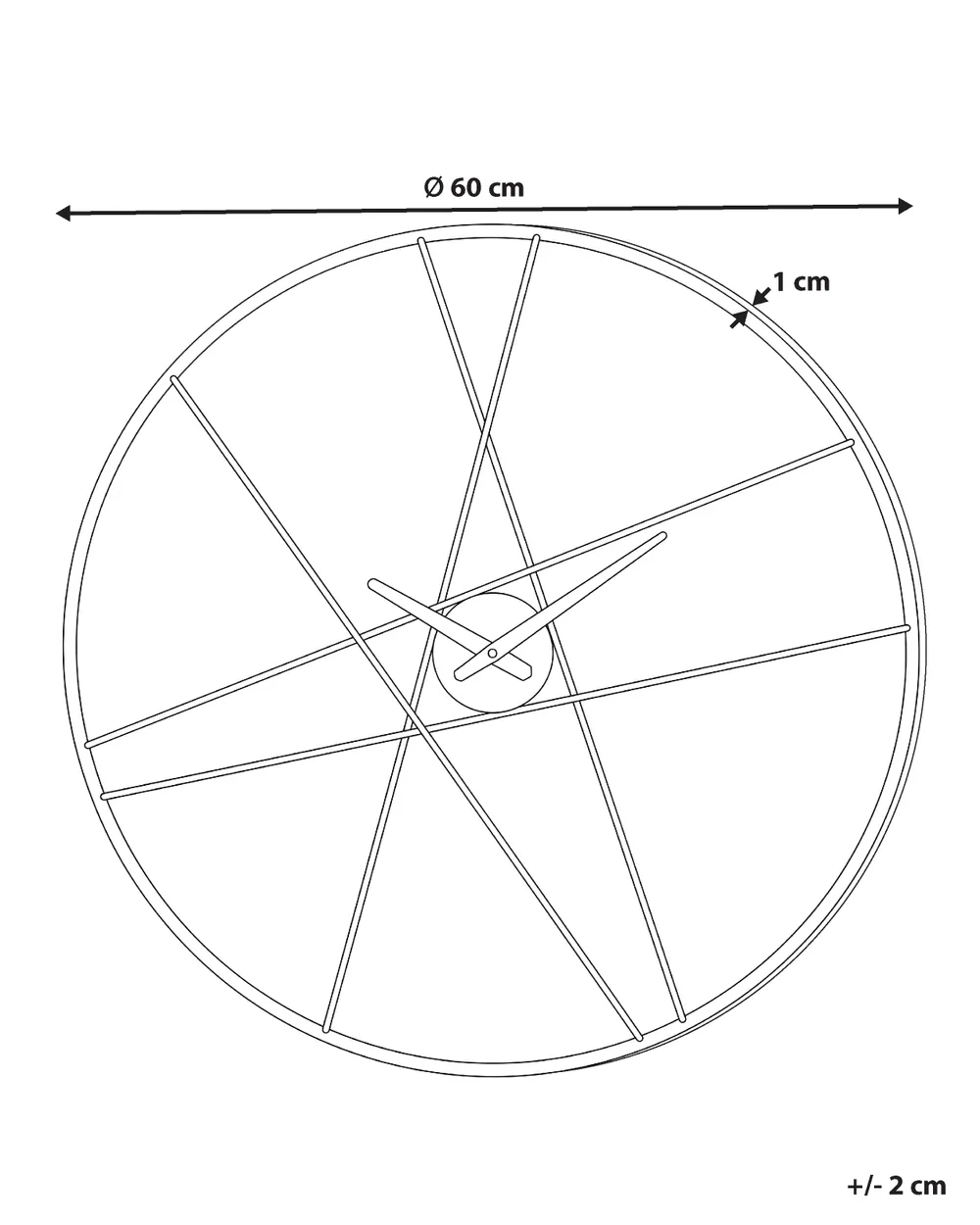 Wall Clock TUITAN Black_1182677