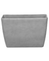 Set di 2 vasi polvere di pietra grigio chiaro 60 x 27 cm BARIS_841375