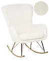 Rocking Chair ANASET Boucle White