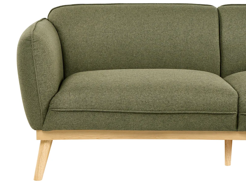 Sofa 3 Seater LJUNG Fabric Olive Green_1076558